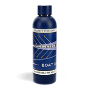 Boat race stainless steel water bottle