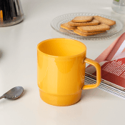 Stacking glass coffee cup 280ml - Light topaz Open configuration options Open configuration options