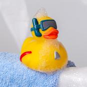 Bath toy - Duck with snorkel (yellow)