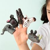 Animal finger puppets (set of 5) - Safari