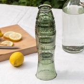 Green fish shaped stacking glass tumblers