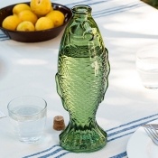 Glass bottle 500ml - Green fish