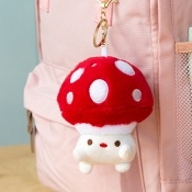 Plush bag character charm - Mr Mushroom