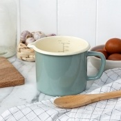 Retro enamel measuring jug
