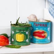  Mini storage tins (set of 2) - Paprika and pepper
