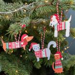 Cats and dogs Christmas tree decorations