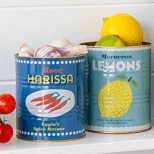 Lemon storage tins