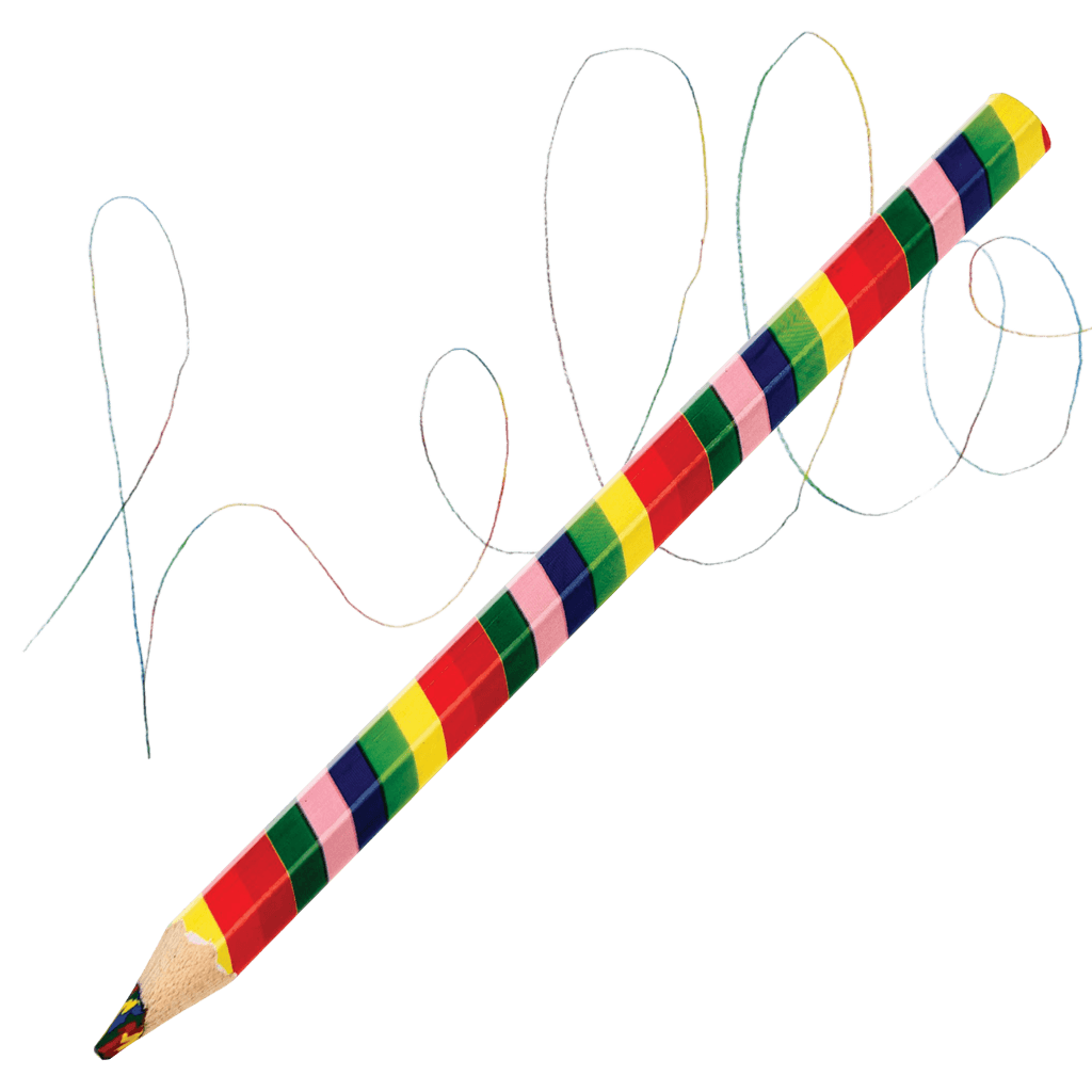 ﻿Jumbo MultiColour Core Rainbow Pencil ﻿Rex London