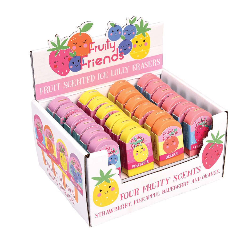 ﻿Random Colour Fruit Scented Lolly Eraser (single) ﻿Rex London