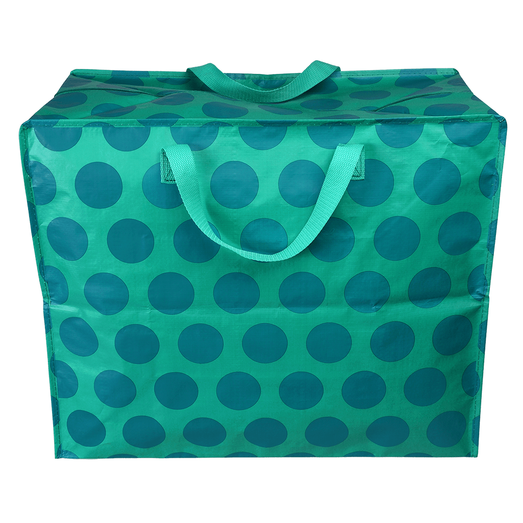 Blue On Turquoise Spotlight Jumbo Storage Bag ﻿Rex London