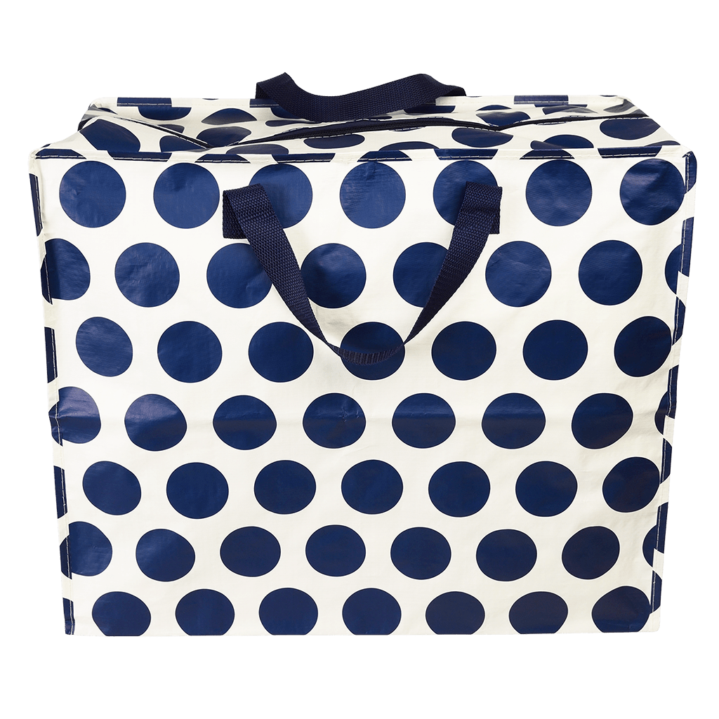 Navy On White Spotlight Jumbo Storage Bag ﻿Rex London