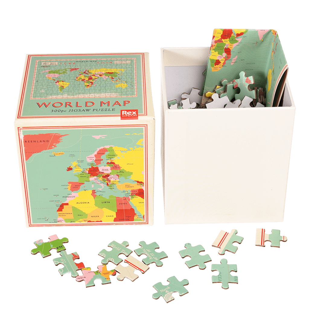 ﻿World Map 300 Piece Jigsaw Puzzle ﻿Rex London