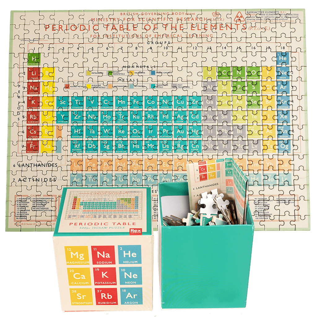 Periodic Table 300 Piece Jigsaw Puzzle ﻿Rex London