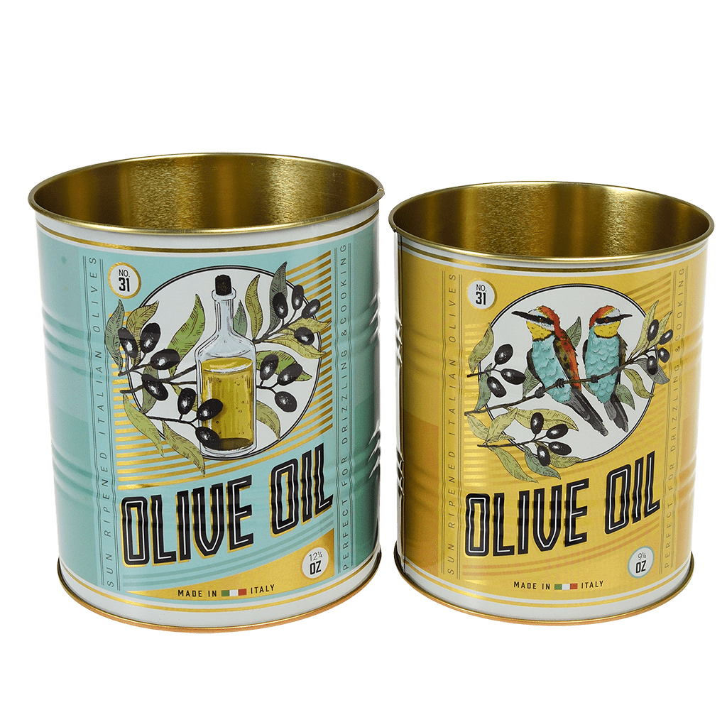 Olive Oil Storage Tins (set Of 2) ﻿Rex London