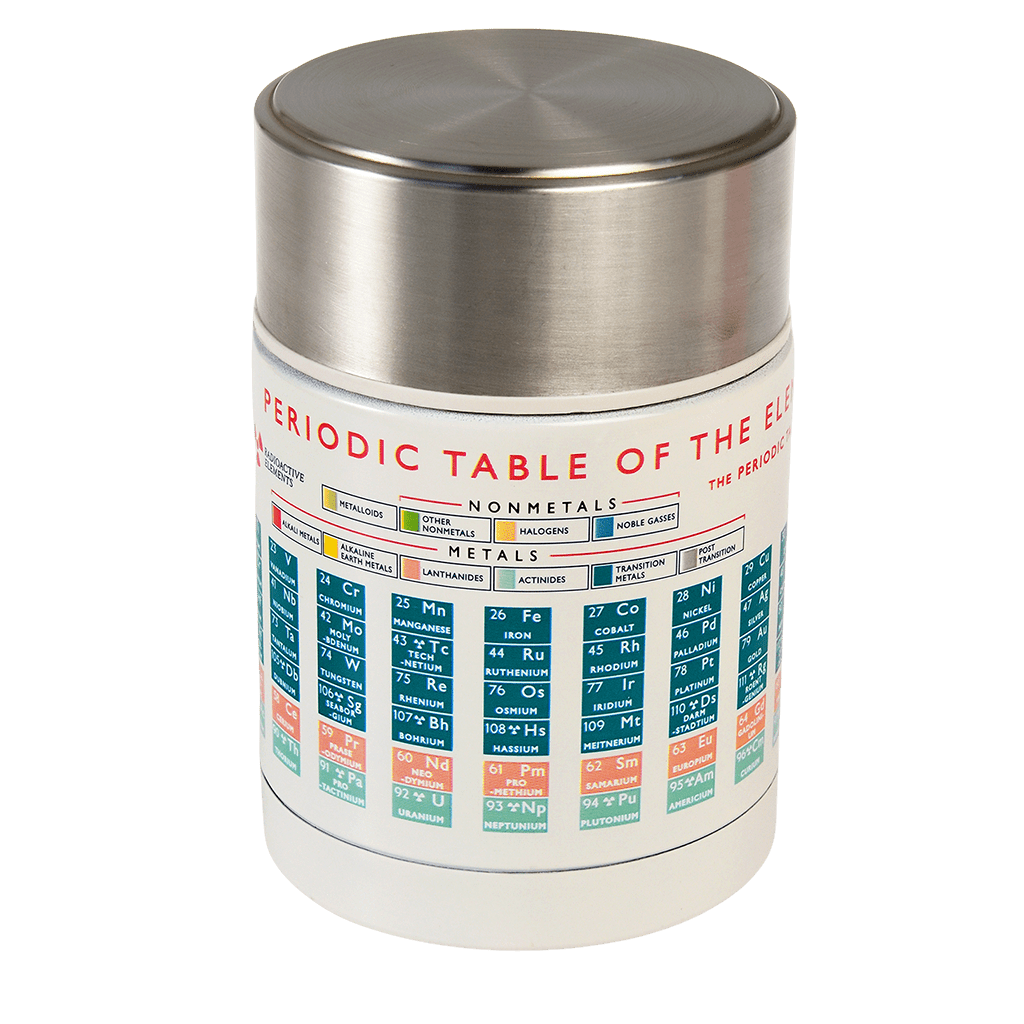 Periodic Table Stainless Steel Food Flask Rex London periodic-table-stainless-steel-food-flask-rex-london