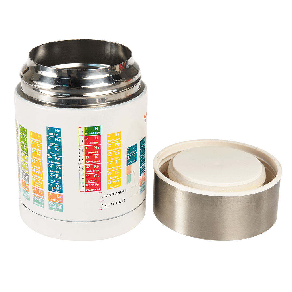 Periodic Table Stainless Steel Food Flask Rex London periodic-table-stainless-steel-food-flask-rex-london