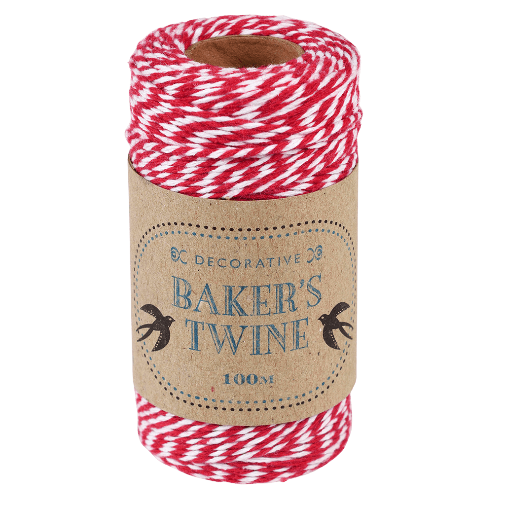 ﻿Red And White Baker's Twine ﻿Rex London