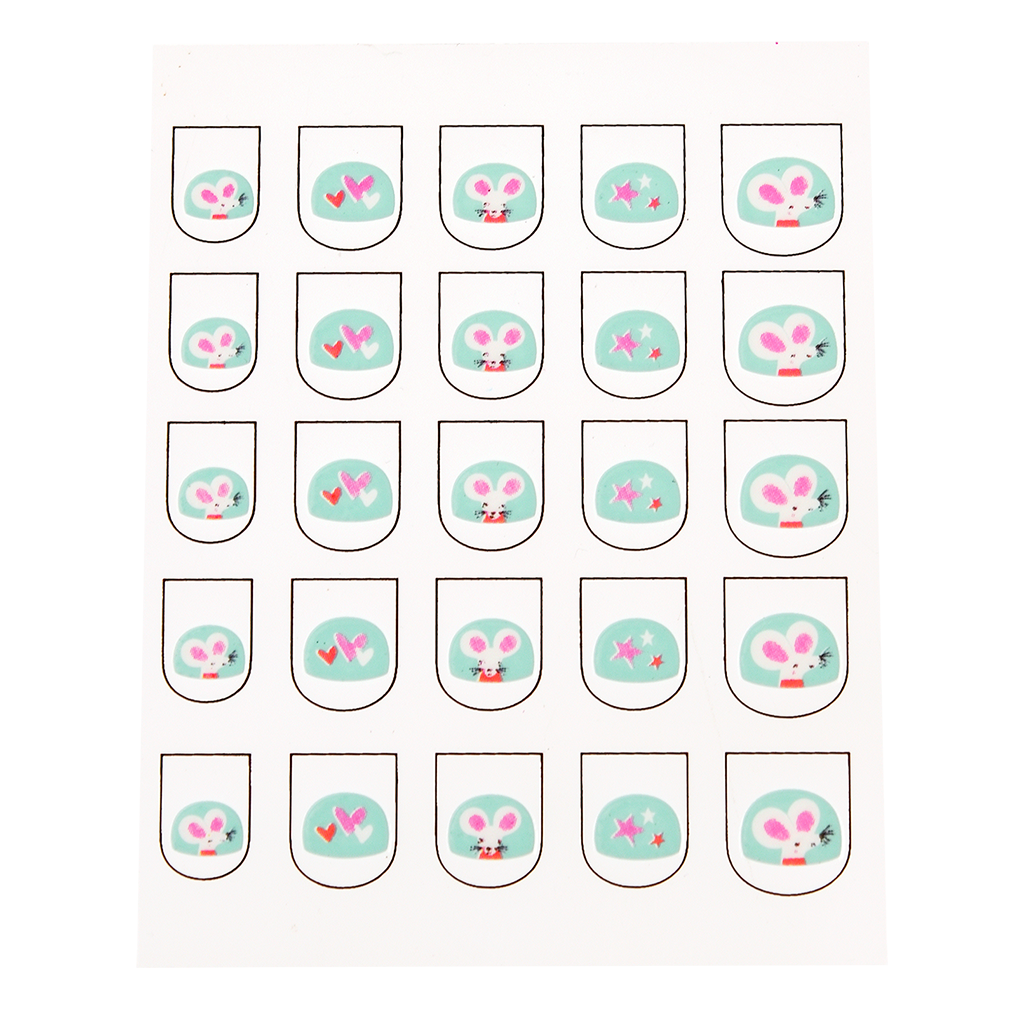Mimi And Milo Nail Stickers (pack Of 25) ﻿Rex London
