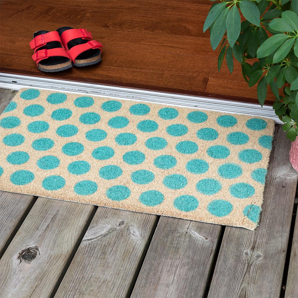 Turquoise Spotlight Doormat ﻿Rex London
