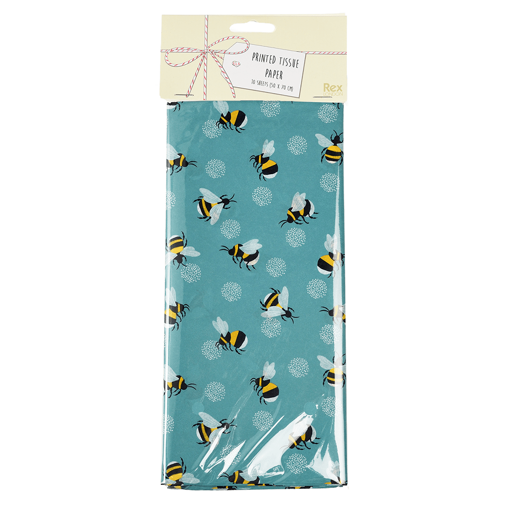 ﻿Bumblebee Tissue Paper (10 Sheets) ﻿Rex London