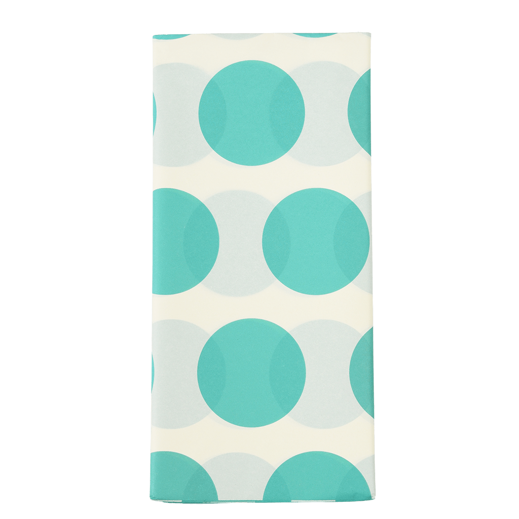Turquoise On White Spotlight Tissue Paper (10 Sheets) ﻿Rex London