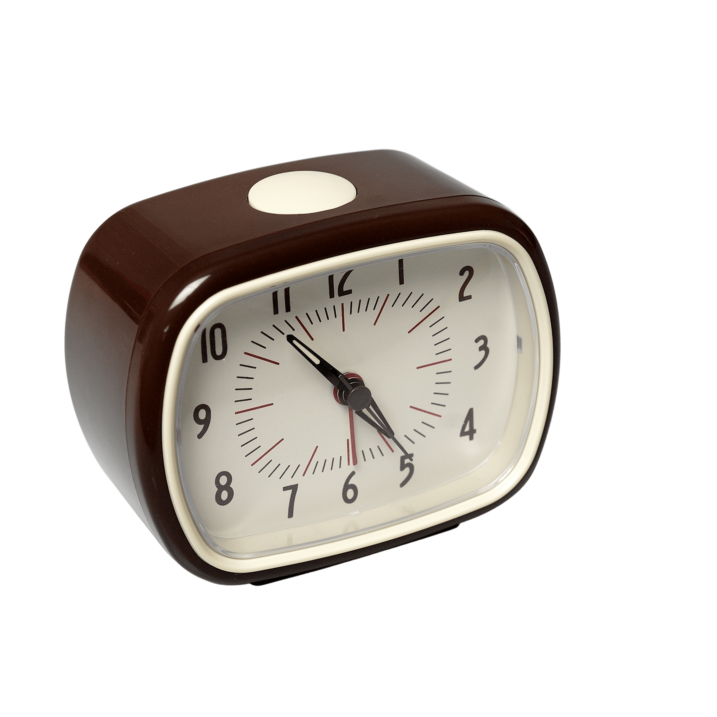 ﻿Retro Brown Alarm Clock ﻿Rex London