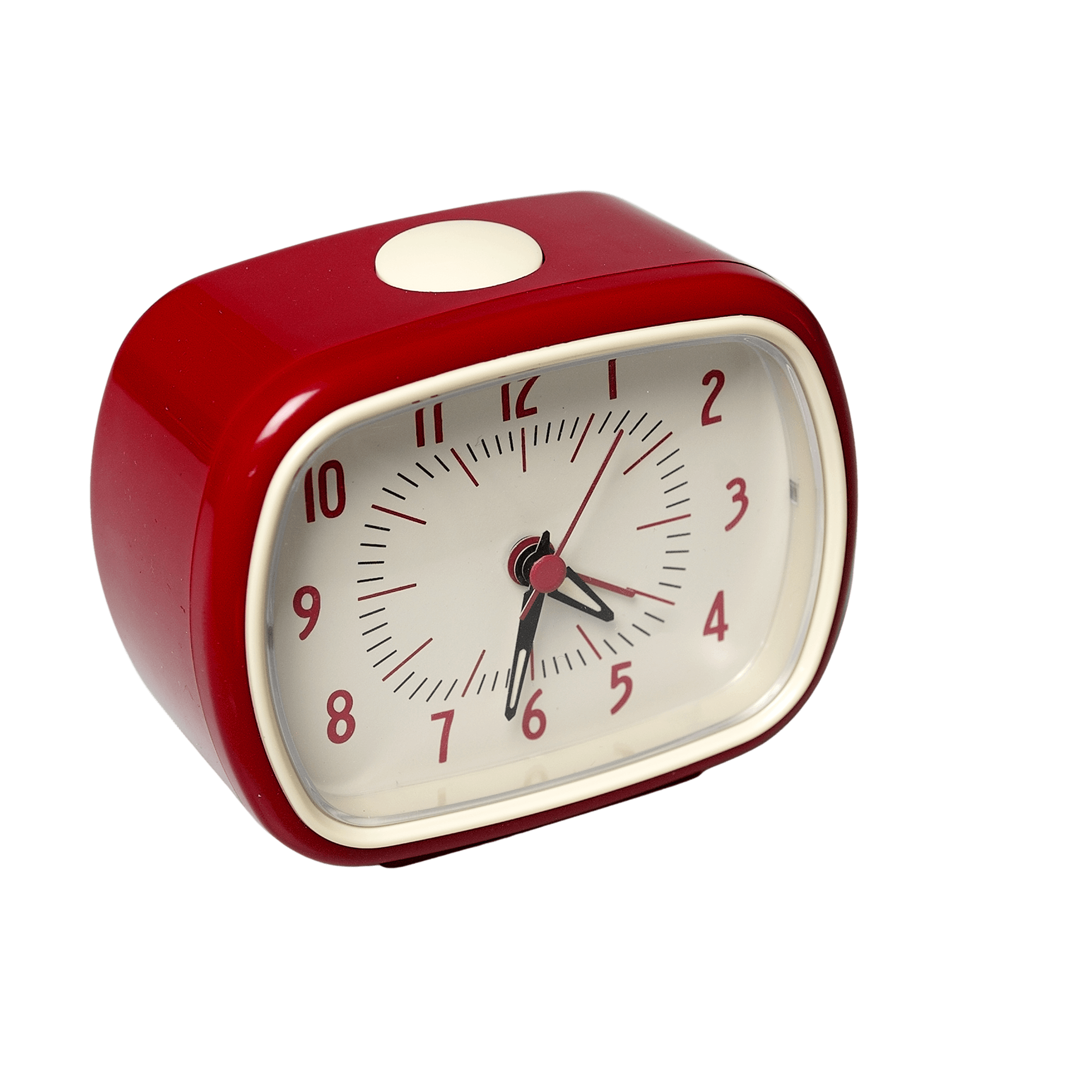 Red Retro Alarm Clock ﻿Rex London