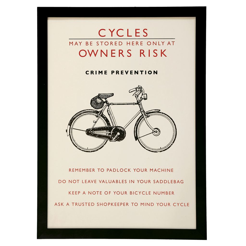 Wall Art Bicycle Safety ﻿Rex London