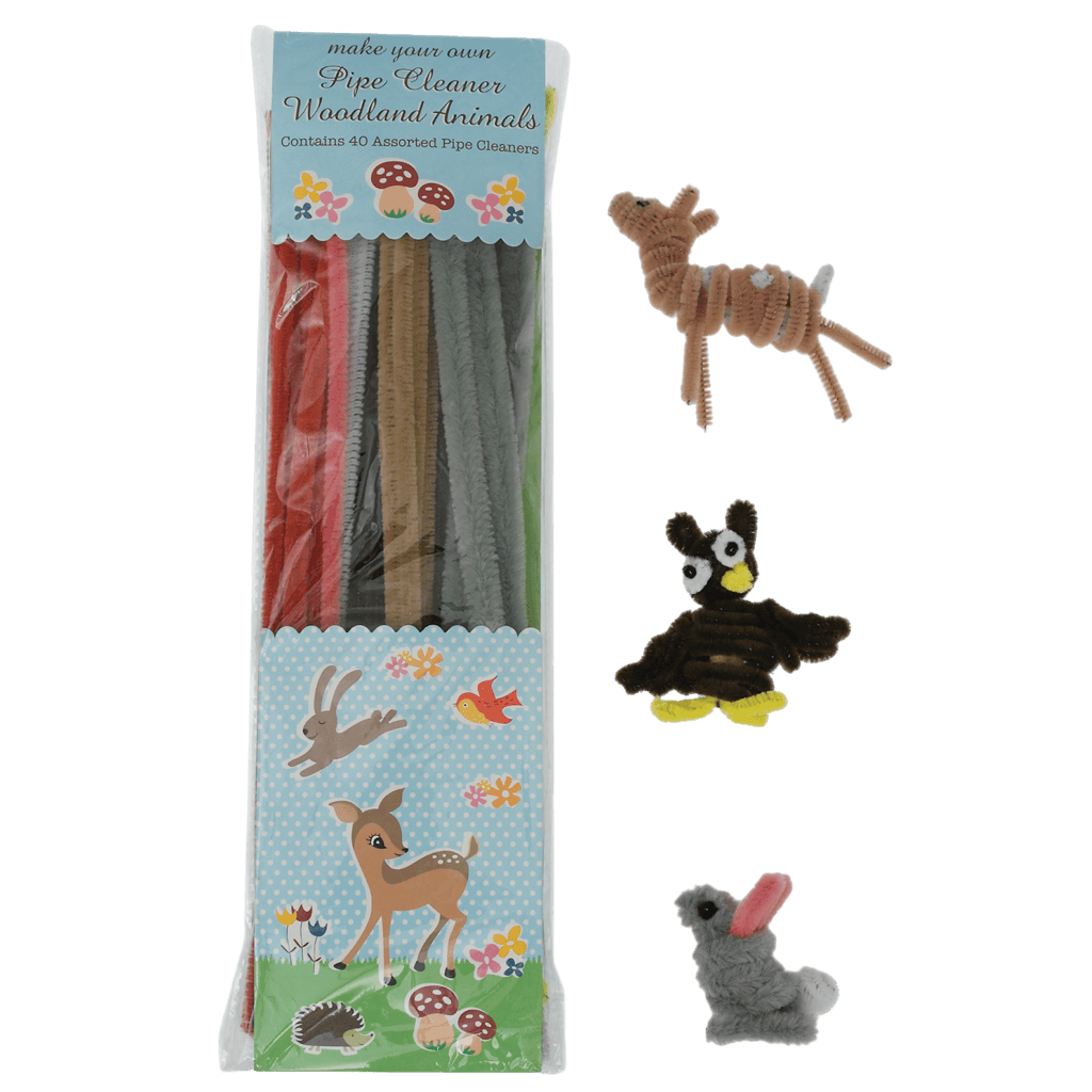 ﻿Woodland Animals Pipe Cleaner Set ﻿Rex London