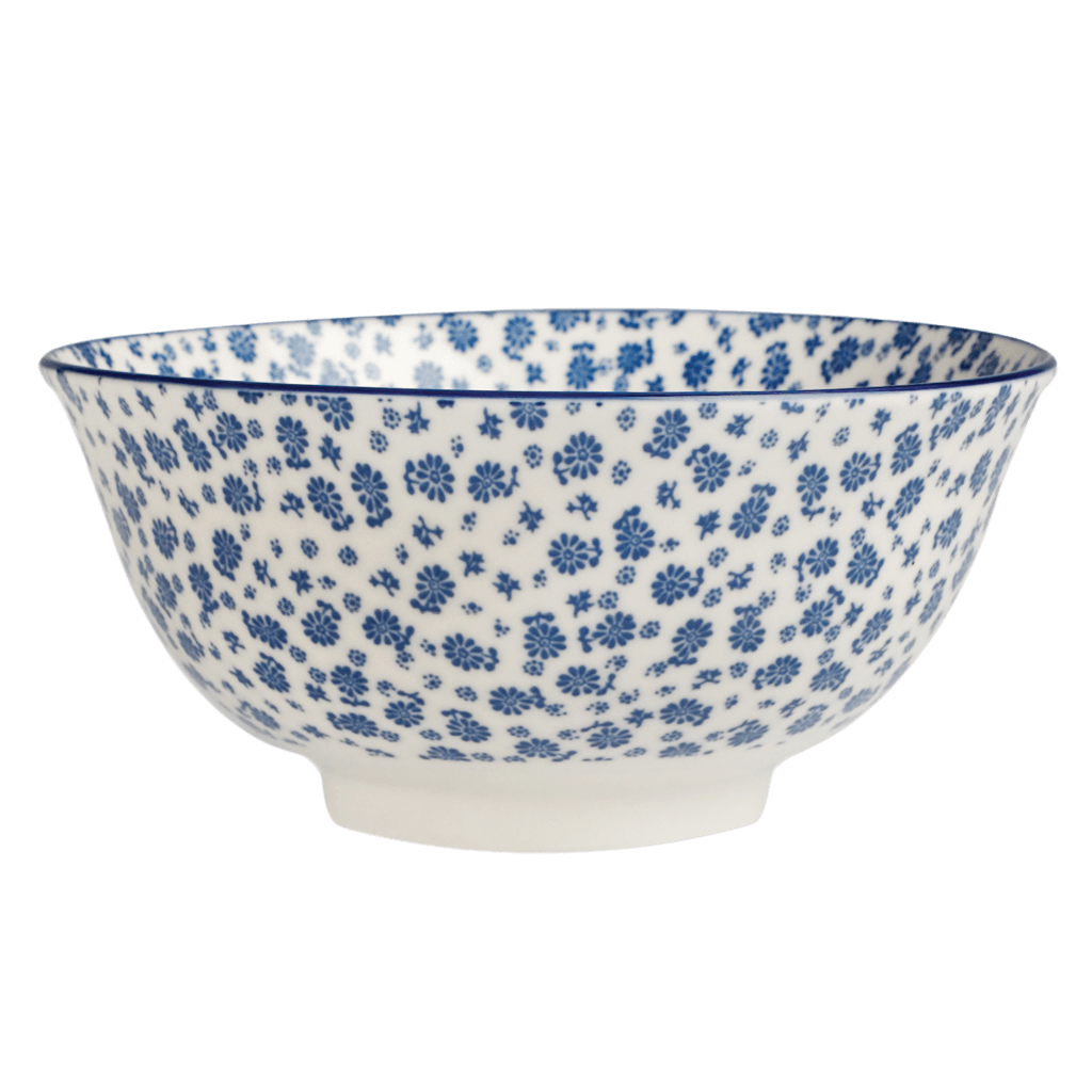 ﻿Large Japanese Bowl Blue Daisy ﻿Rex London