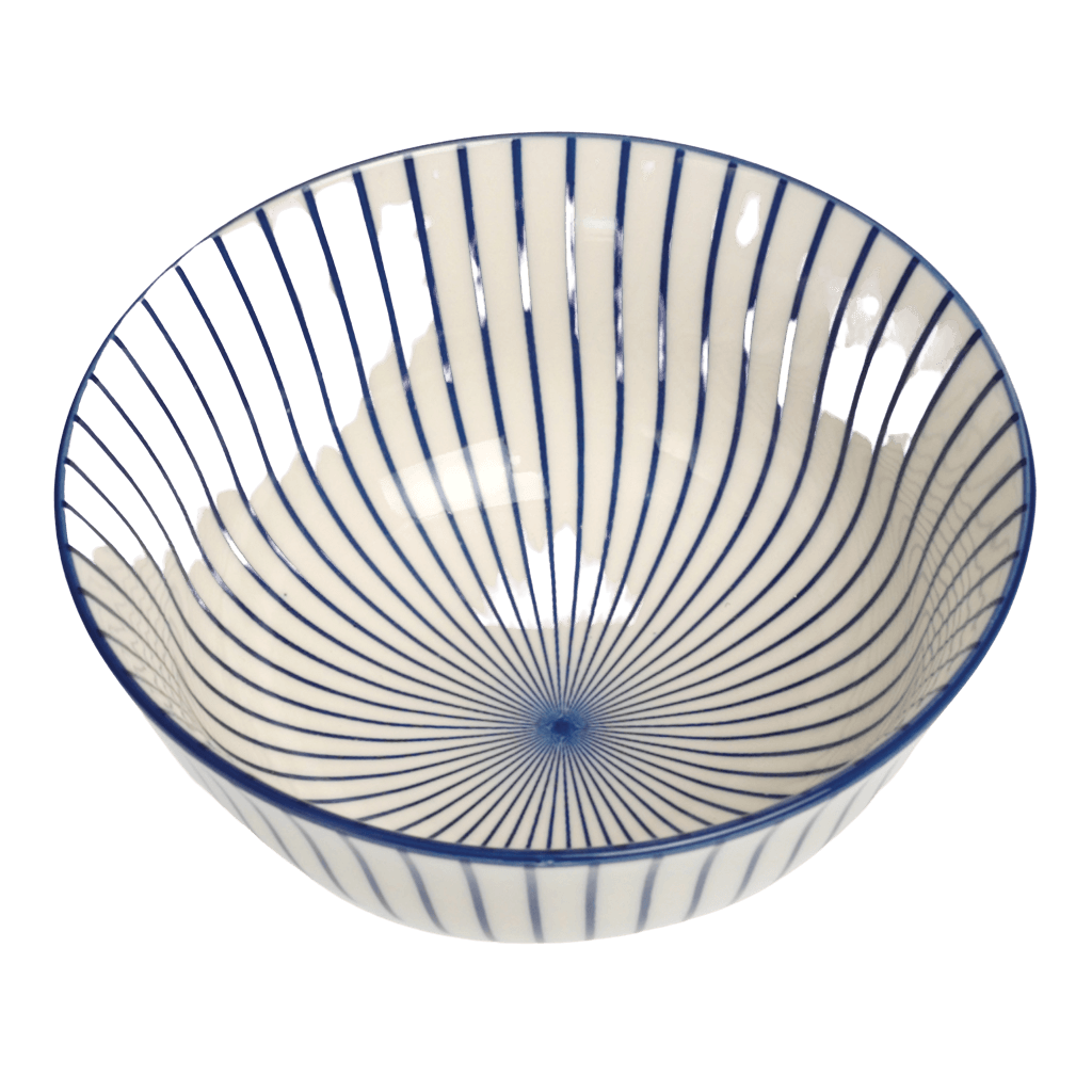 Large Japanese Bowl Cobalt Sunburst ﻿Rex London