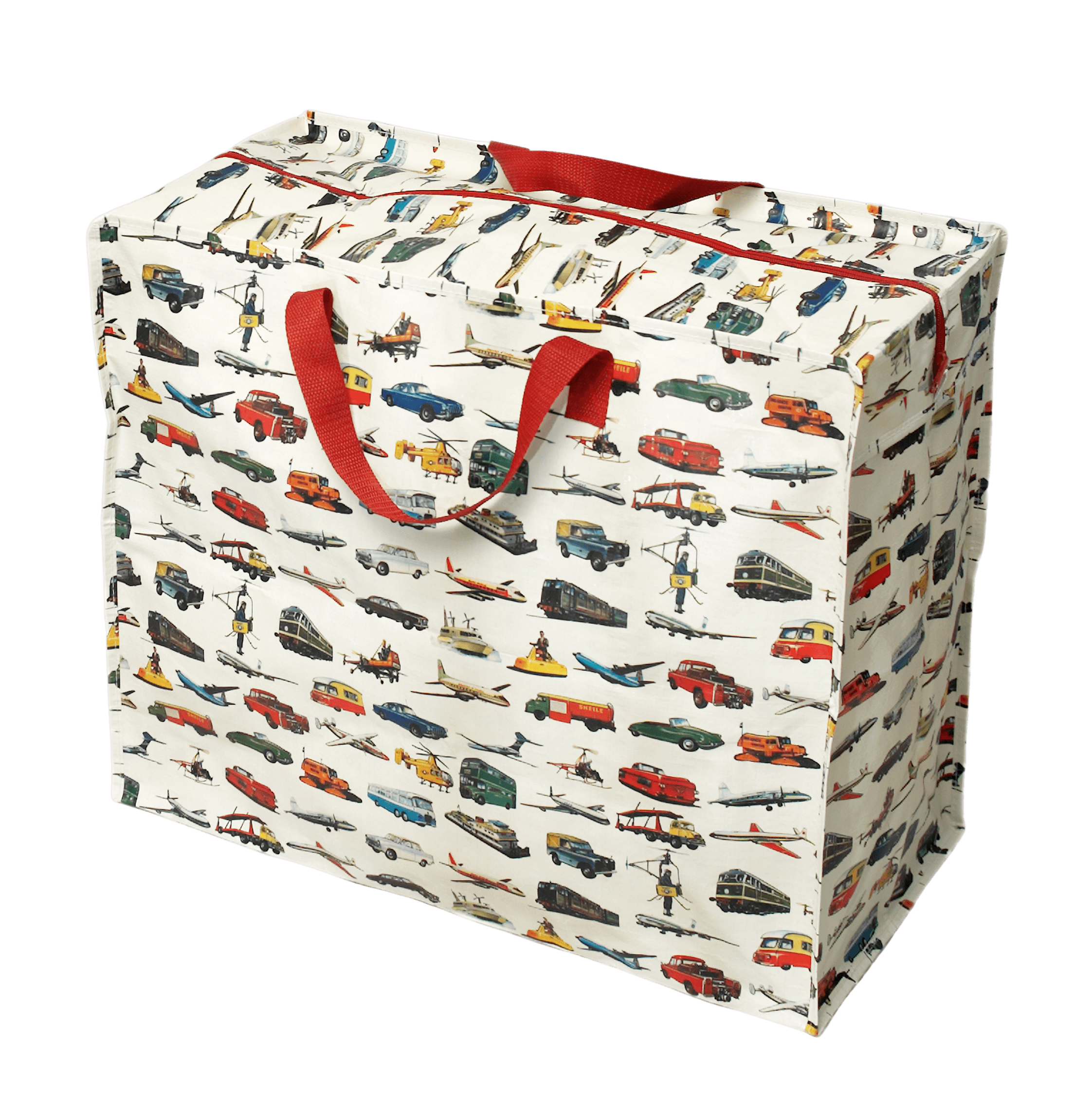 ﻿Vintage Transport Design Jumbo Storage Bag ﻿Rex London