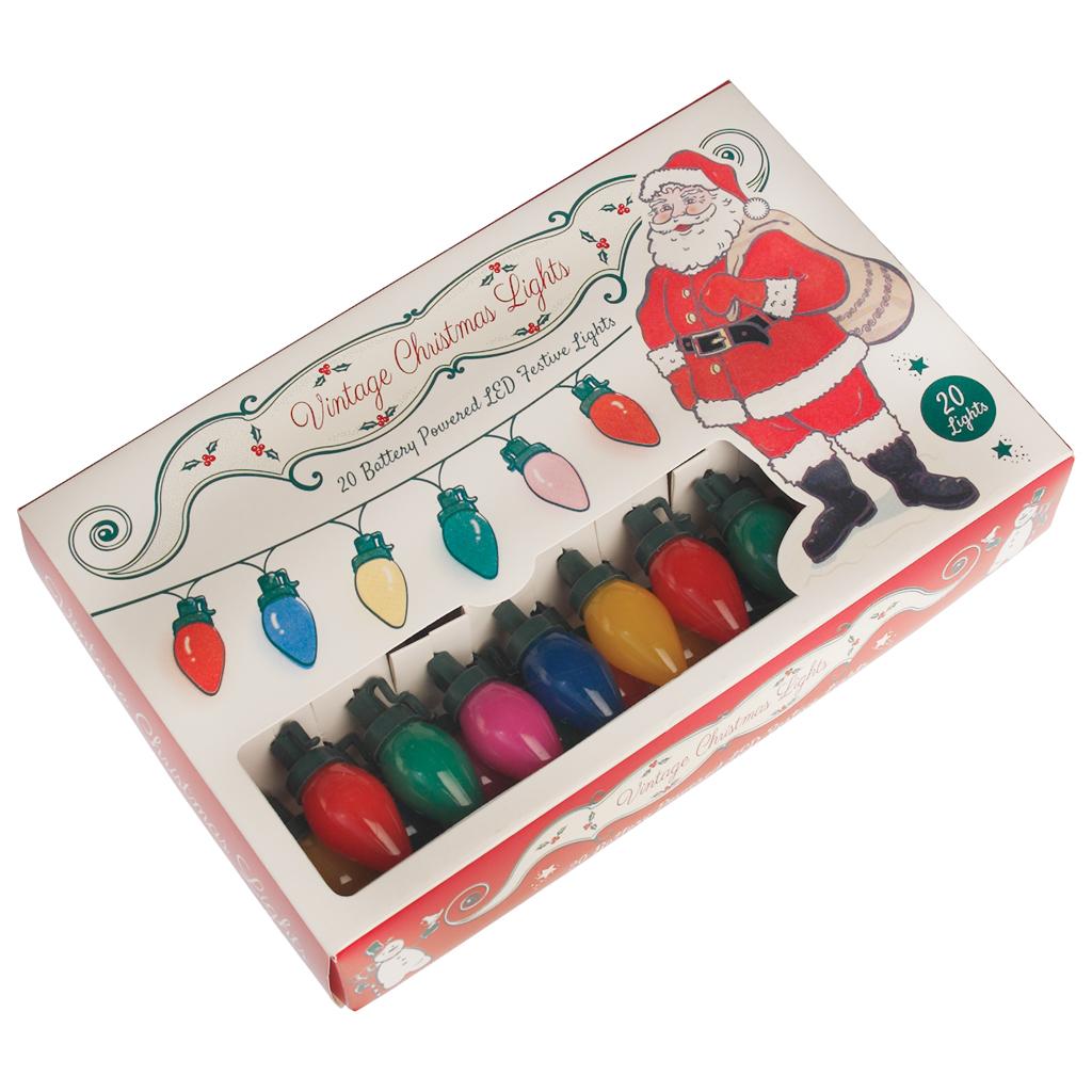 Vintage Christmas Led Battery Lights ﻿Rex London