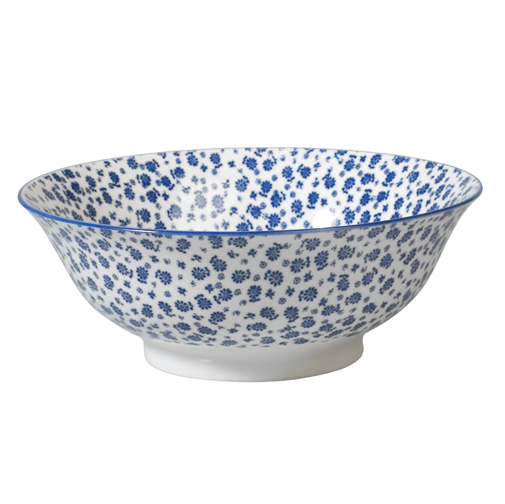 Japanese Salad Bowl Blue Daisy ﻿Rex London