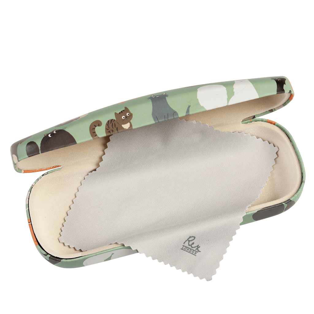 Nine Lives Glasses Case & Cleaning Cloth ﻿Rex London