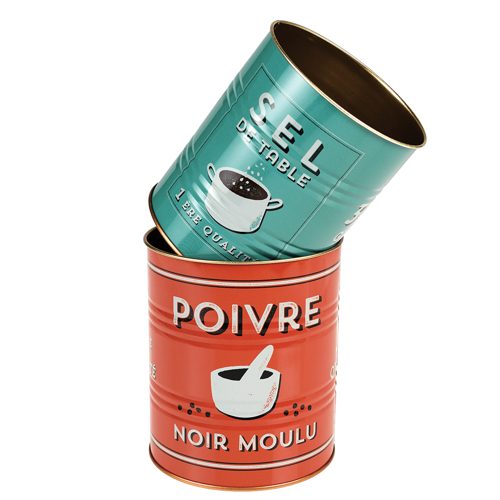 Salt And Pepper Storage Tins (set Of 2) ﻿Rex London