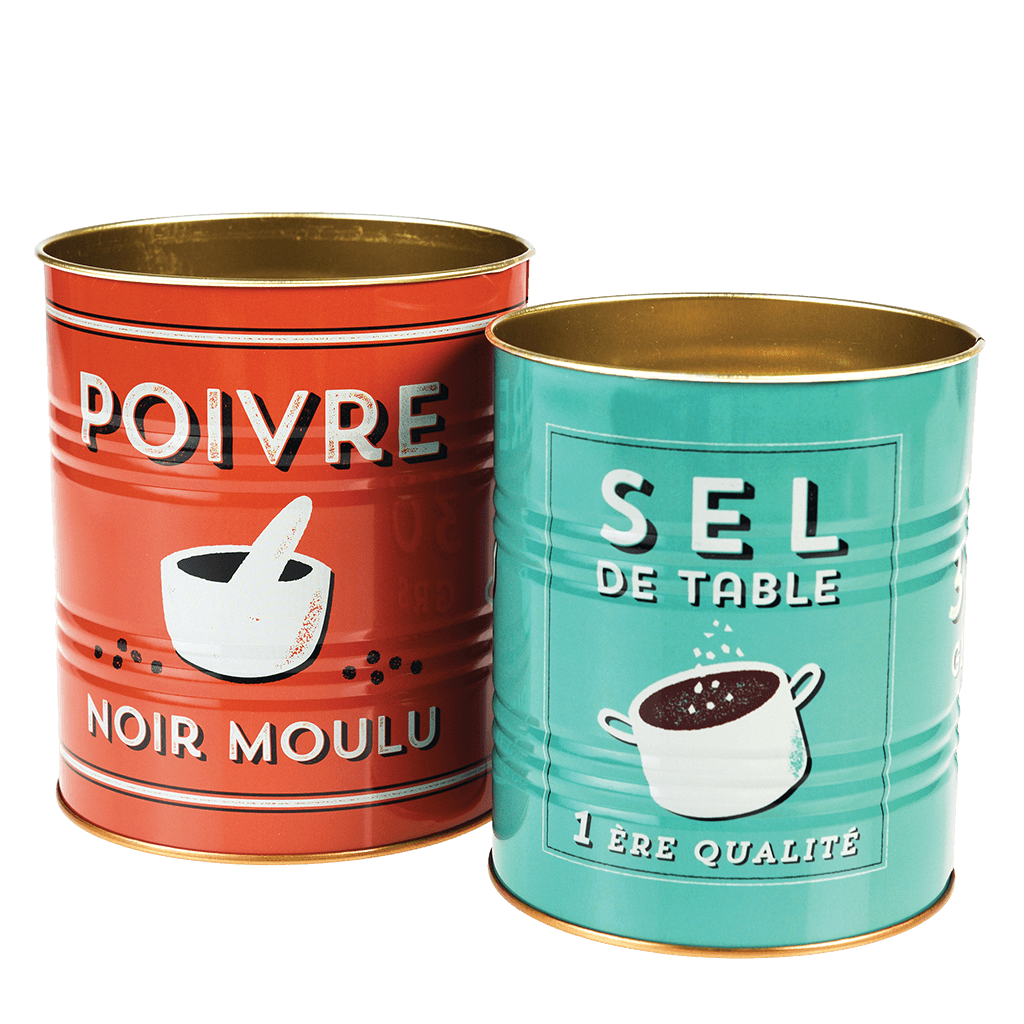Salt And Pepper Storage Tins (set Of 2) ﻿Rex London