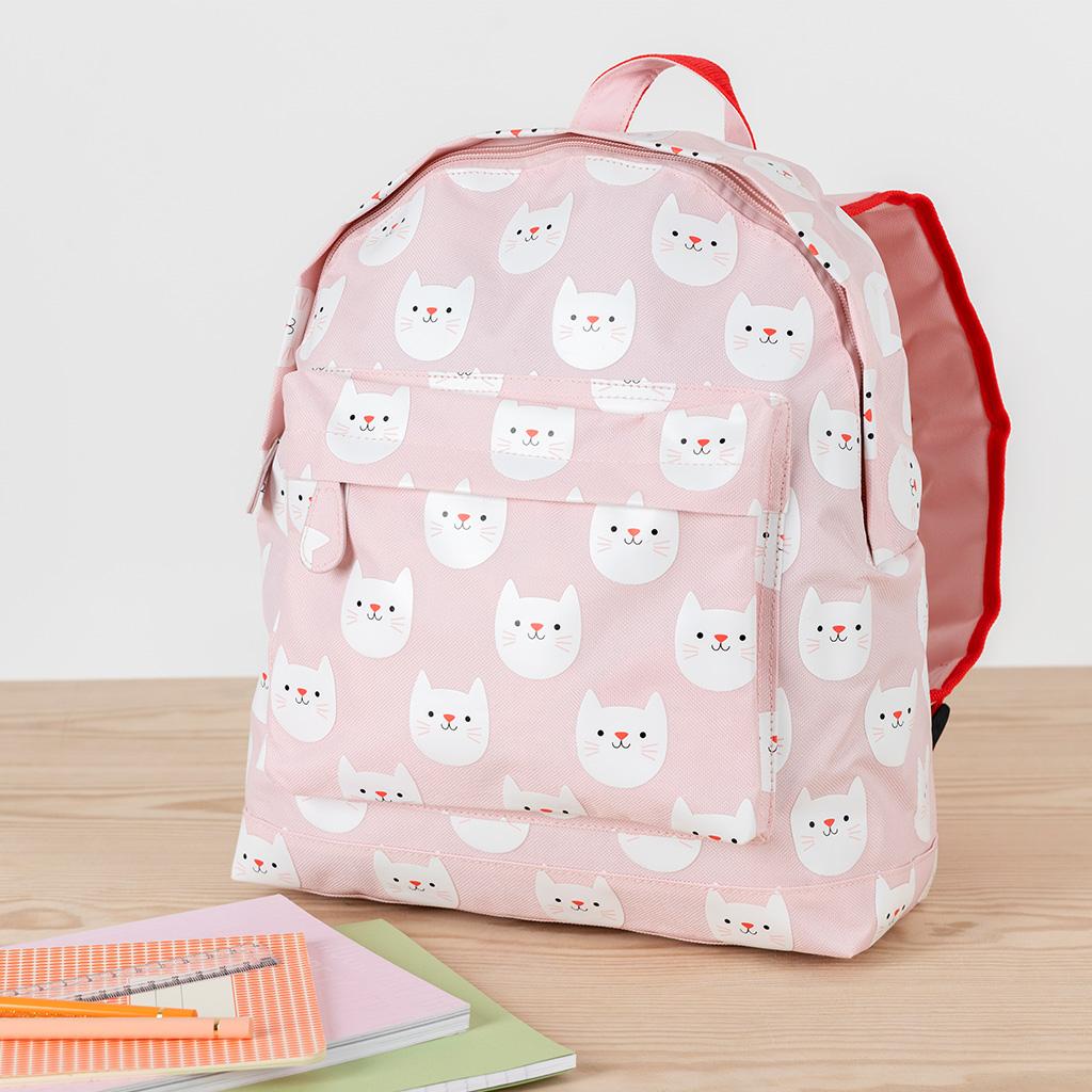 cat backpack and lunchbox