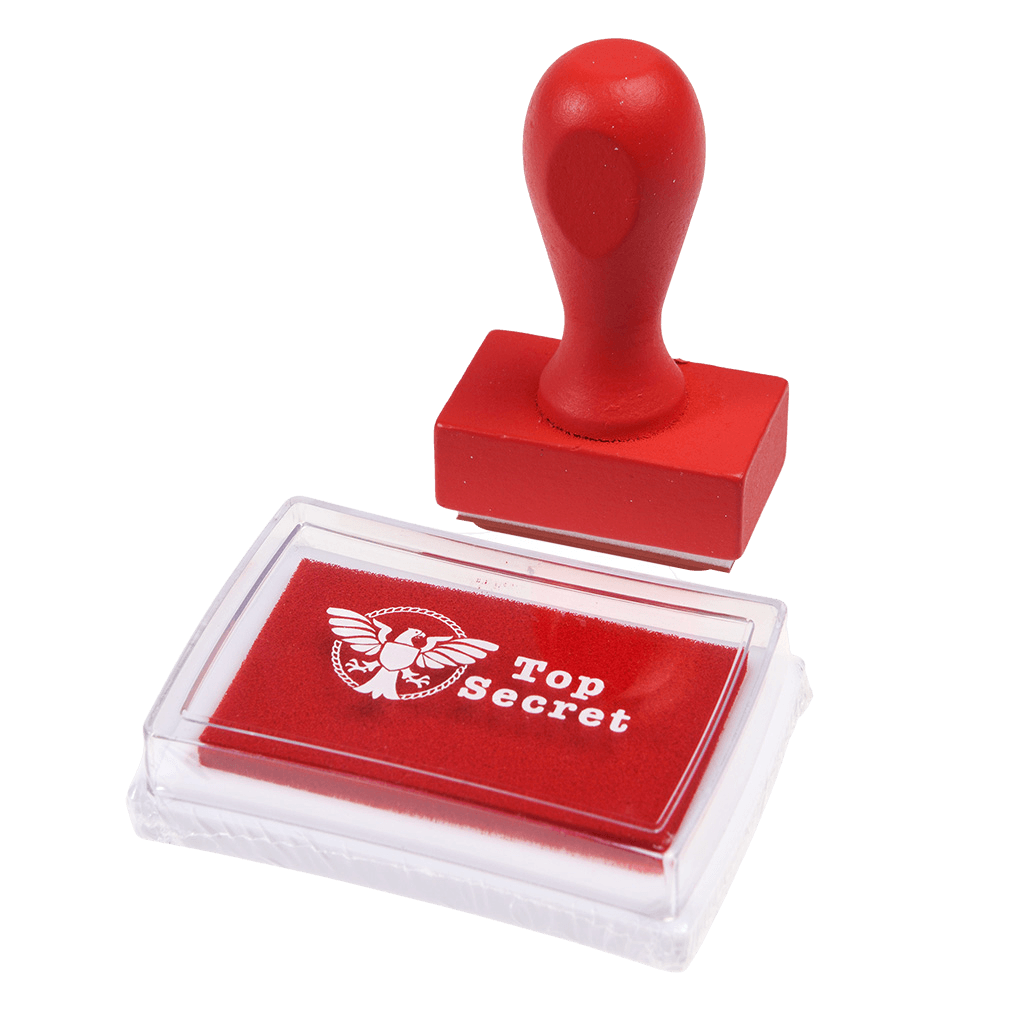 ﻿Top Secret Stamp And Ink Set ﻿Rex London