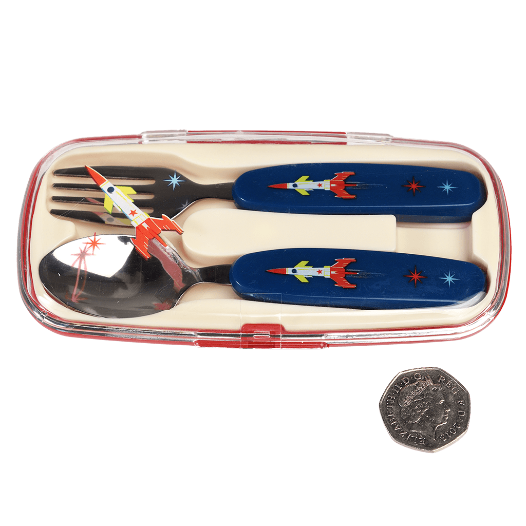Space Age Children's Cutlery Set ﻿Rex London