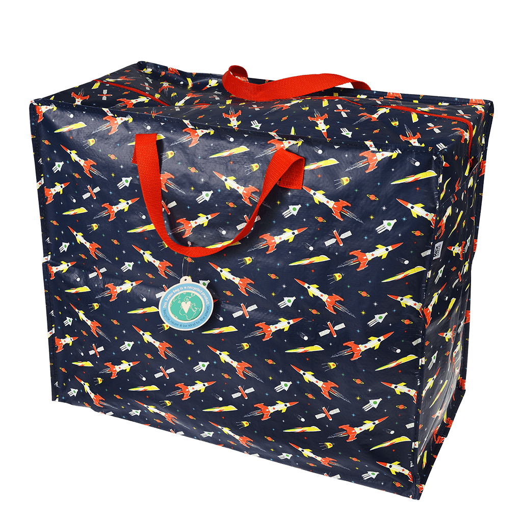 ﻿Space Age Rocket Jumbo Bag ﻿Rex London