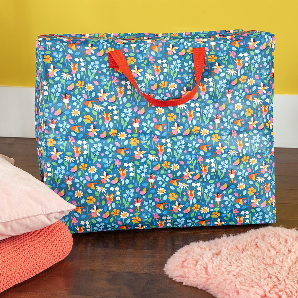 Fairies In The Garden Jumbo Storage Bag ﻿Rex London