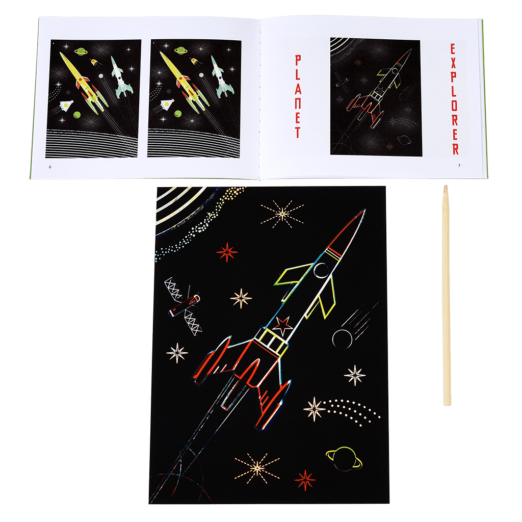 ﻿Space Age Scratch Art ﻿Rex London