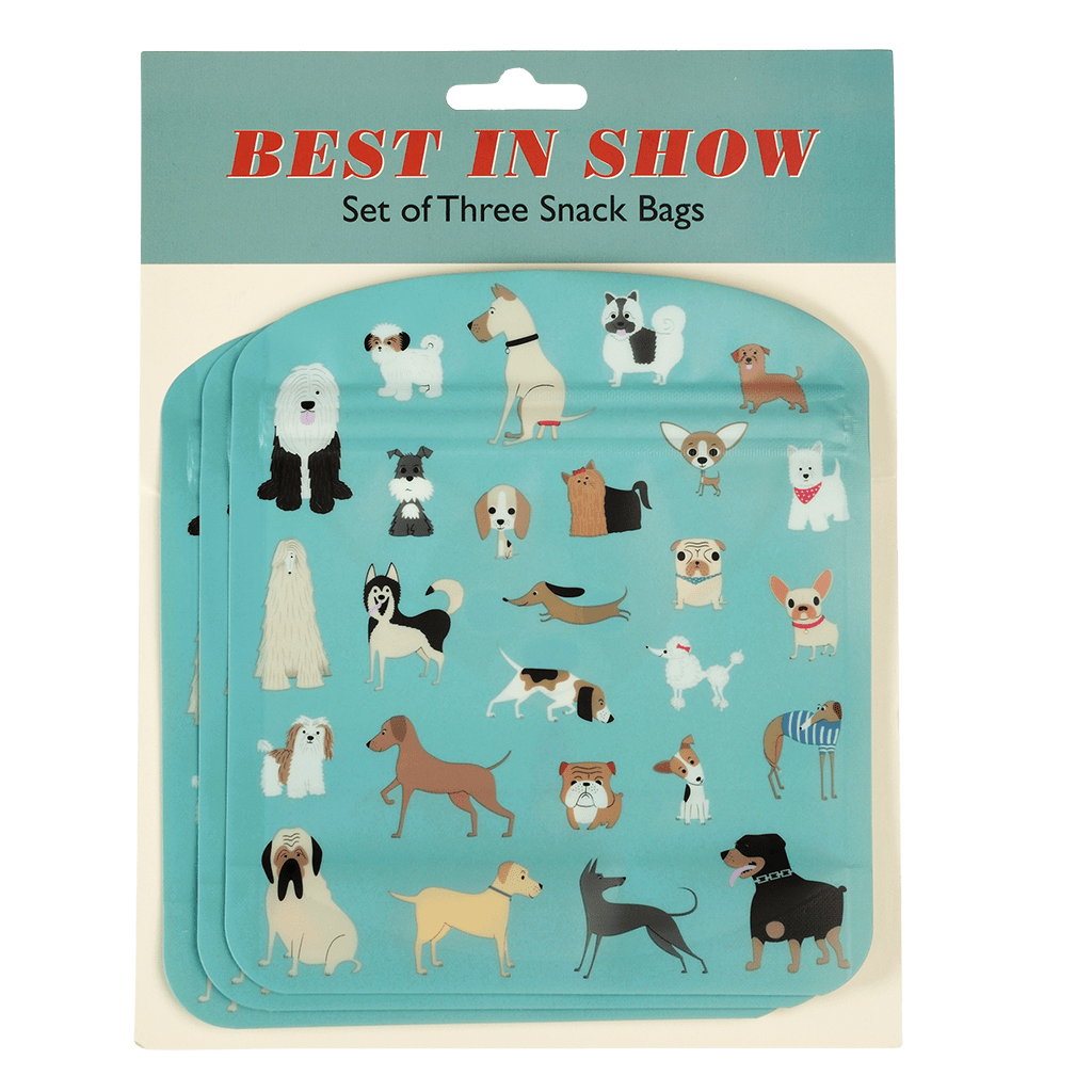 ﻿Best In Show Snack Bags (set Of 3) ﻿Rex London
