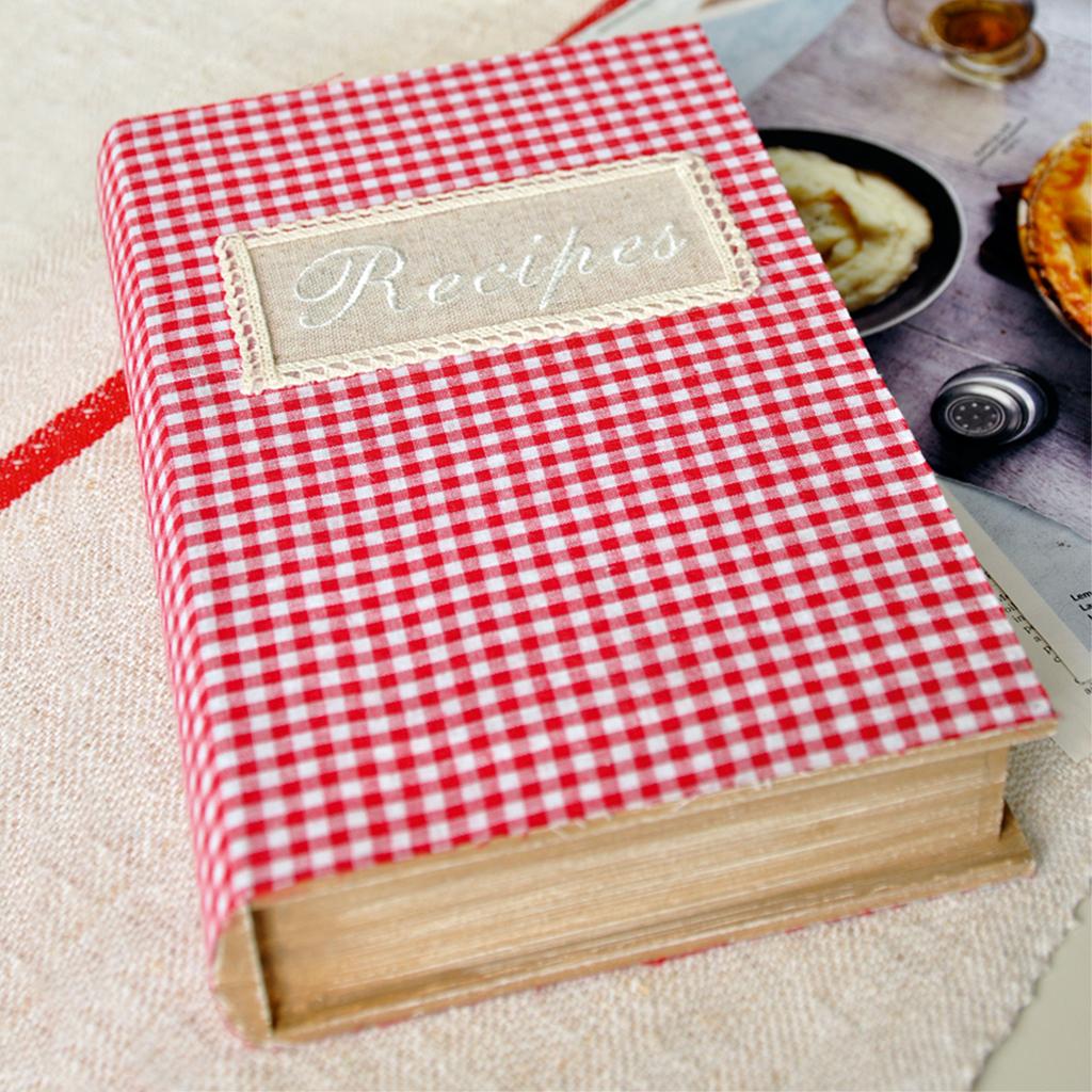 Gingham Recipe Book Storage Box ﻿Rex London