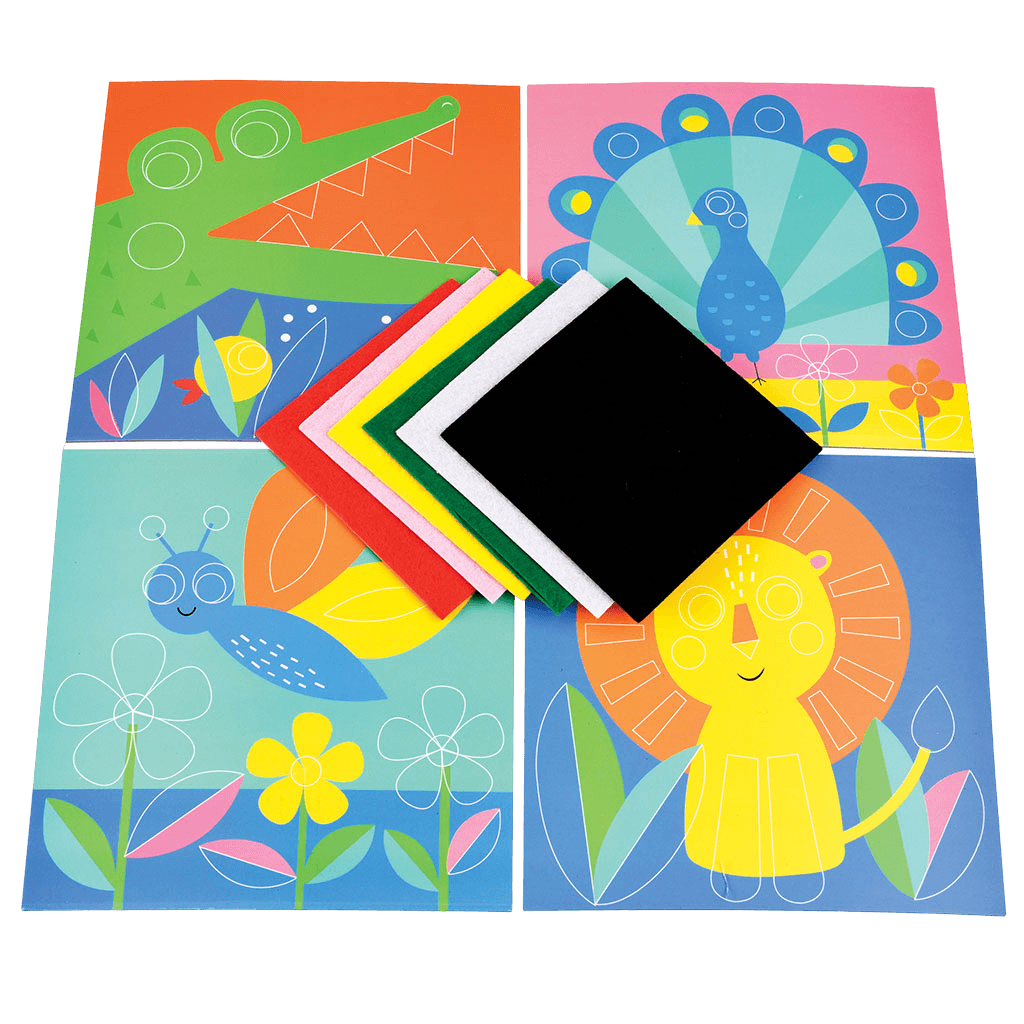 ﻿Animal Felt Picture Kit ﻿Rex London