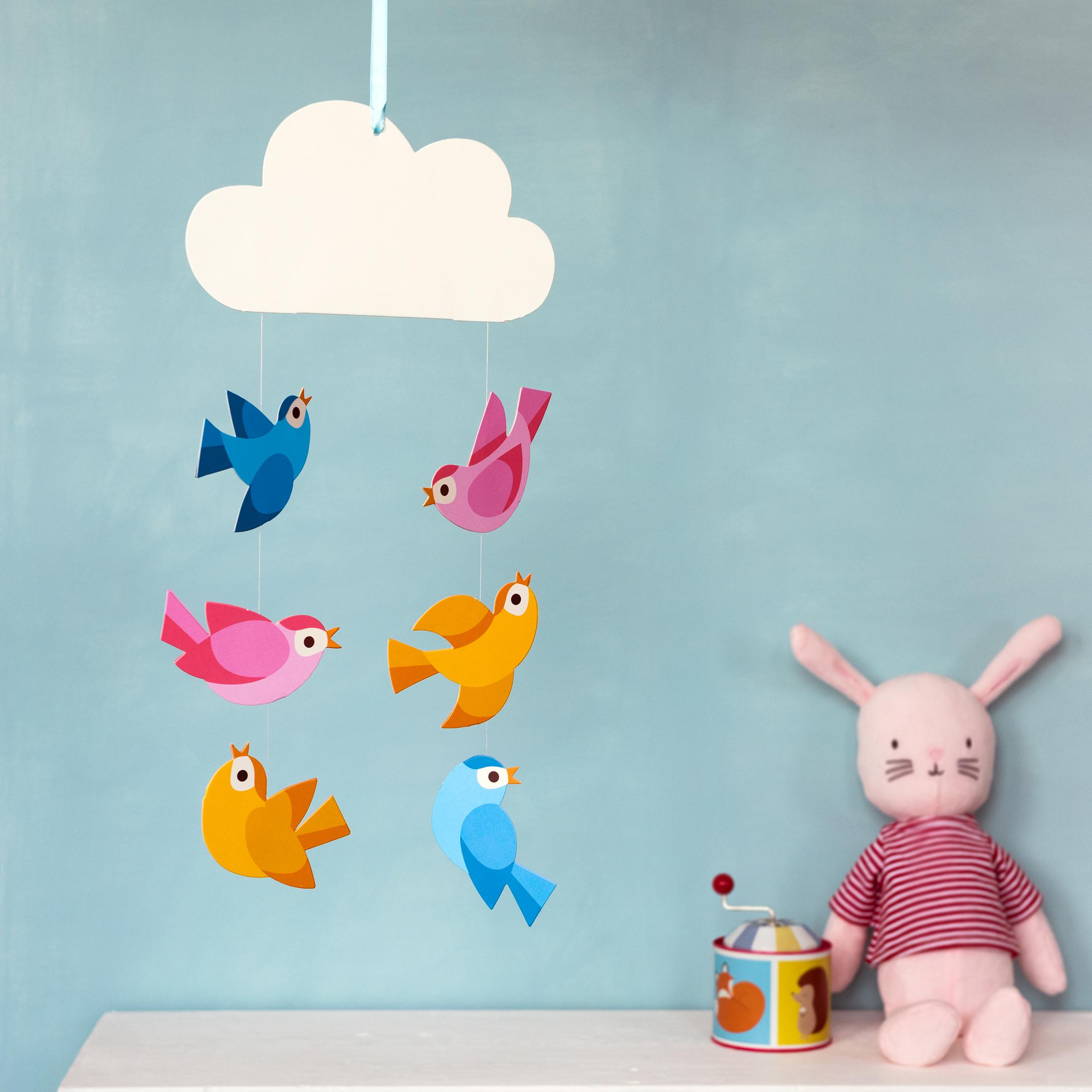 ﻿Baby Bird Mobile ﻿Rex London