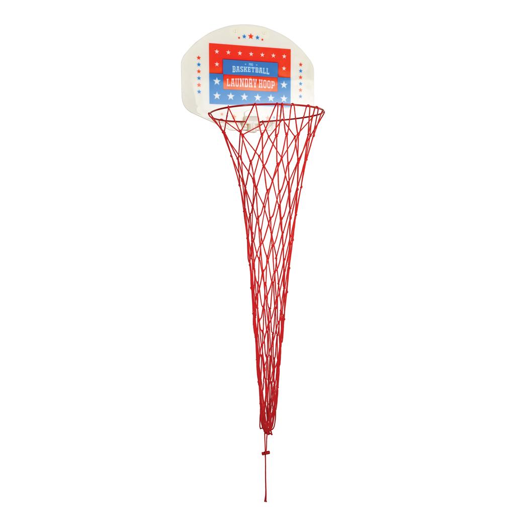 Laundry net basketball hoop 