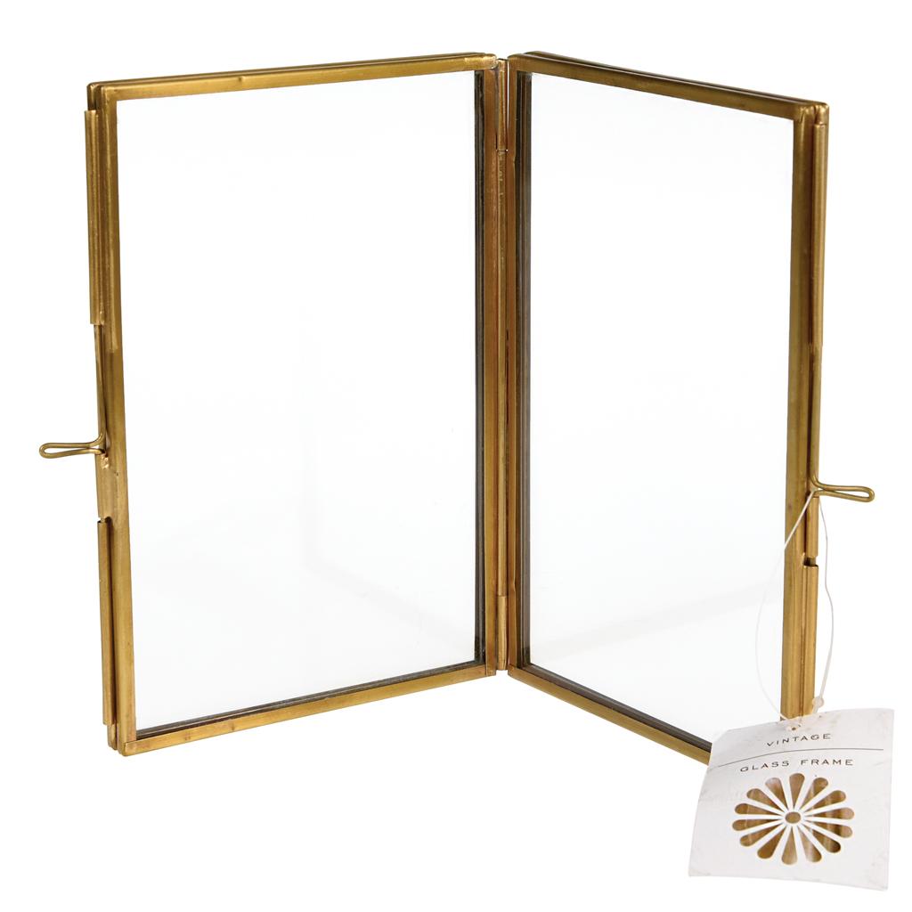 ﻿Brass 4 Sided Photo Frame ﻿Rex London