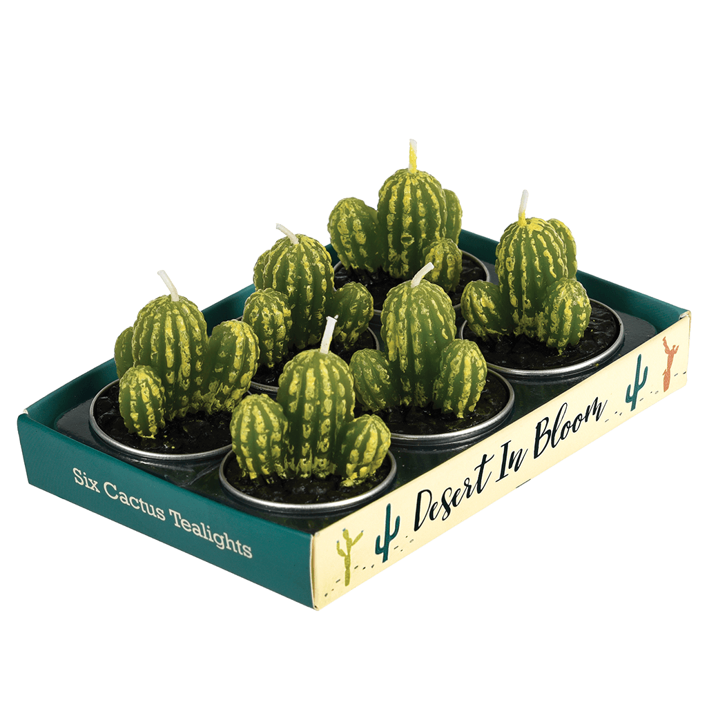 Cactus Tea Lights (set Of 6) ﻿Rex London